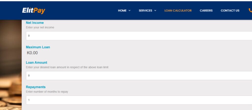 ElitePay Loans Calculator